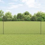 Novaro Hatszögletű kerítés oszlopokkal 10 x 1,6 m PVC-bevonatos acél