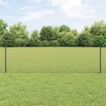 Novaro Hatszögletű kerítés oszlopokkal 100 x 0,6 m PVC-bevonatos acél