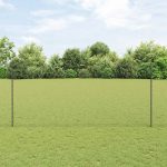 Novaro Hatszögletű kerítés oszlopokkal 100 x 1,4 m PVC-bevonatos acél