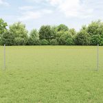 Novaro Hatszögletű kerítés oszlopokkal 10 x 0,5 m Horganyzott Acél