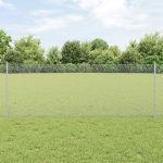 Novaro Hatszögletű kerítés oszlopokkal 10 x 0,8 m Horganyzott Acél