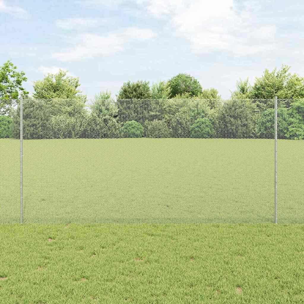Novaro Hatszögletű kerítés oszlopokkal 10 x 1,2 m Horganyzott Acél
