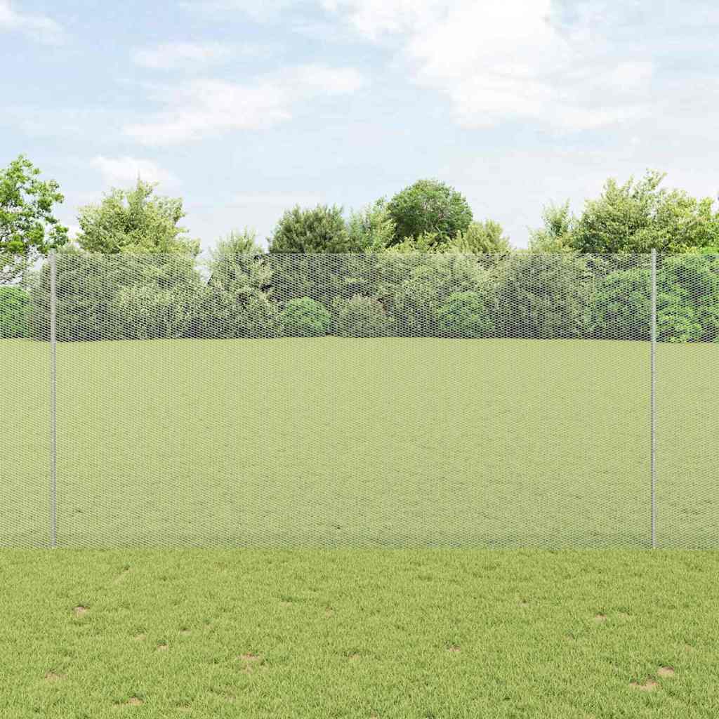 Novaro Hatszögletű kerítés oszlopokkal 10 x 1,6 m Horganyzott Acél