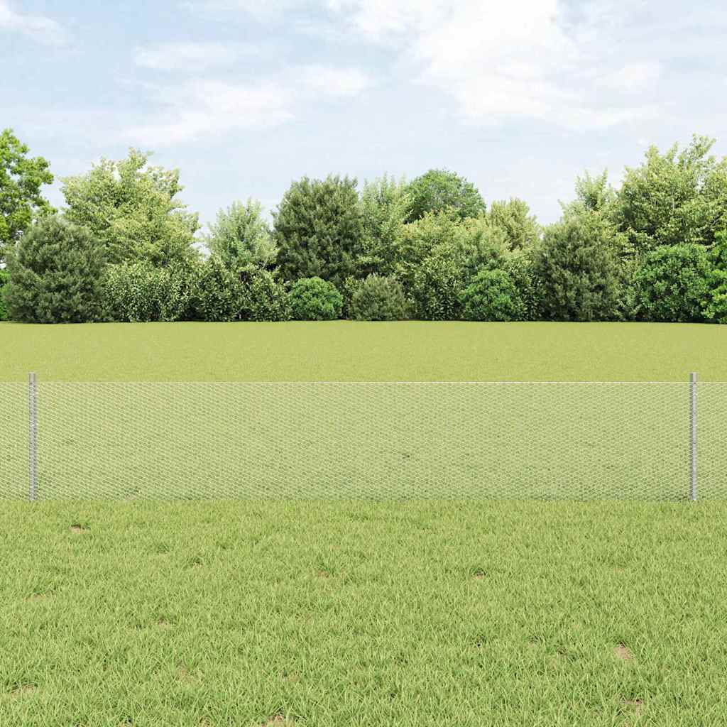 Novaro Hatszögletű kerítés oszlopokkal 25 x 0,4 m Horganyzott Acél