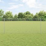 Novaro Hatszögletű kerítés oszlopokkal 50 x 1 m Horganyzott Acél Ezüst