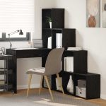 Novaro Sarokíróasztal Fekete tölgy 101,5 x 149,5 x 149,5 cm Szerelt Fa