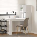 Novaro Asztal Fehér Szerelt Fa 122 x 67 x 145 cm