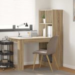 Novaro Asztal Sonoma tölgy Szerelt Fa 122 x 67 x 145 cm
