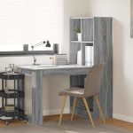 Novaro Asztal Szürke Sonoma Szerelt Fa 122 x 67 x 145 cm
