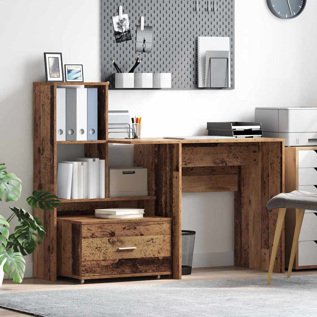 Novaro Asztal Öreg fa Szerelt Fa 131,5 x 50 x 106,5 cm
