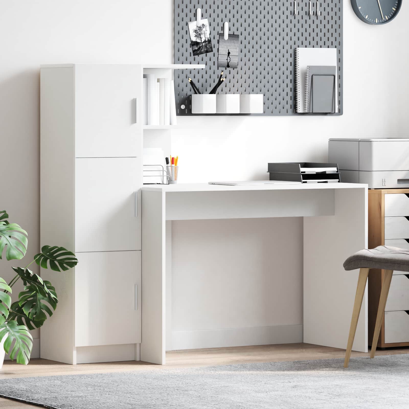 Novaro Asztal Fehér 133.5 x 50 x 124 cm 2 db