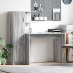 Novaro Asztal Szürke Sonoma 133.5 x 50 x 124 cm 2 db