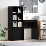 Novaro Asztal Fekete tölgy 105,5 x 34 x 127 cm 2 db