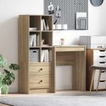 Novaro Asztal Sonoma tölgy 105,5 x 34 x 127 cm 2 db