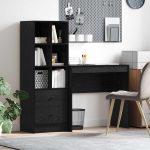 Novaro Asztal Fekete tölgy 125,5 x 40 x 127 cm 2 db
