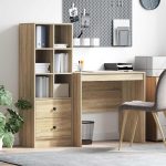 Novaro Asztal Sonoma tölgy 125,5 x 50 x 127 cm 2 db