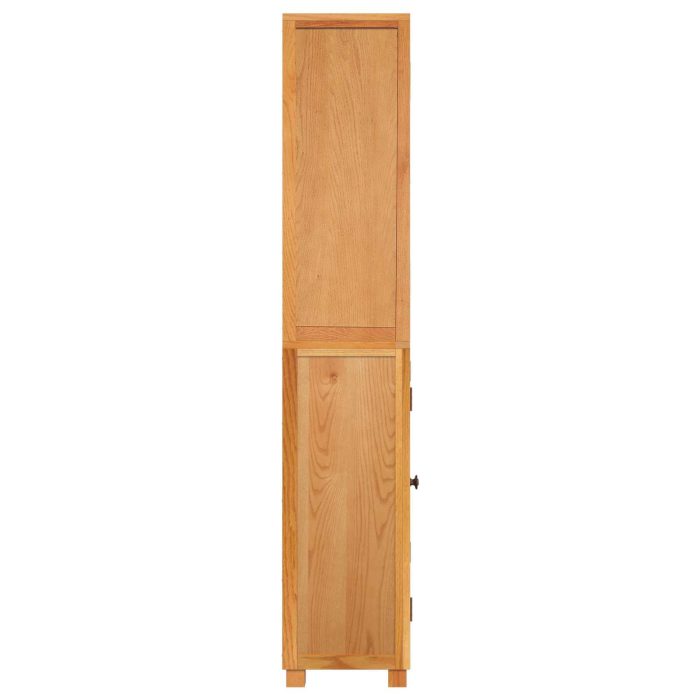 Novaro Tároló bútor készlet ajtóval 2 db Természetes 80 x 35 x 185 cm - Image 8