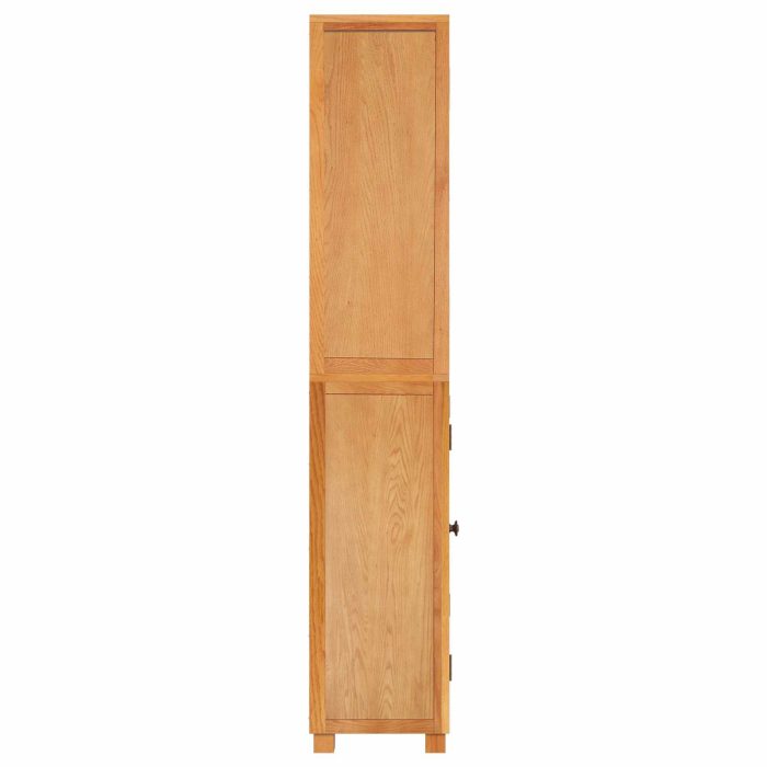 Novaro Tároló bútor készlet ajtóval 2 db Természetes 80 x 35 x 185 cm - Image 8