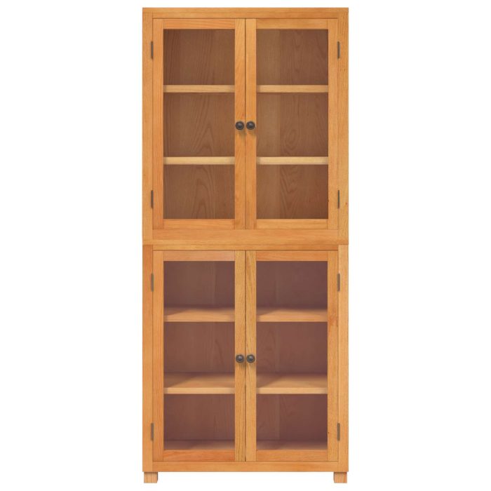 Novaro Tároló bútor készlet ajtóval 2 db Természetes 80 x 35 x 185 cm - Image 6