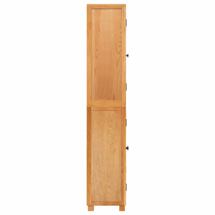 Novaro Tároló bútor készlet ajtóval 2 db Természetes 80 x 35 x 185 cm - Image 7