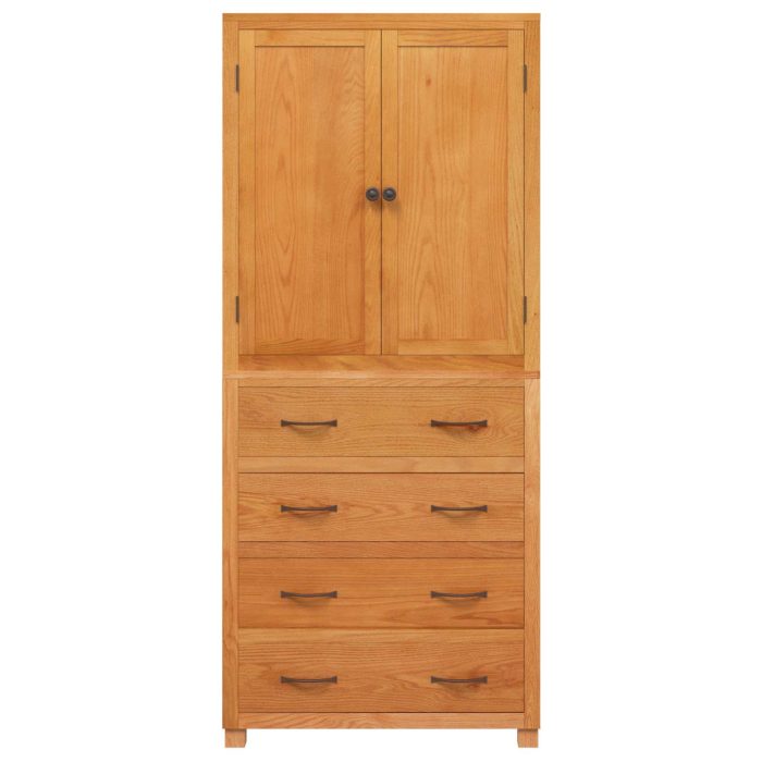 Novaro Tároló bútor készlet fiókkal 2 db Természetes 80 x 35 x 185 cm - Image 7