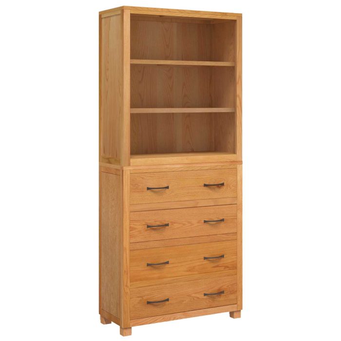 Novaro Tároló bútor készlet fiókkal 2 db Természetes 80 x 35 x 185 cm - Image 2