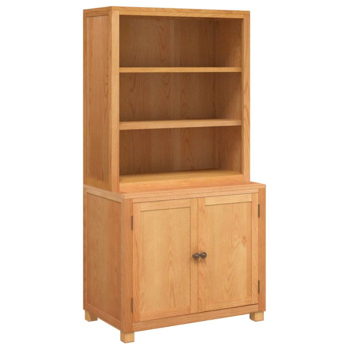 Novaro Tároló bútor készlet 2 db Barna 80 x 50 x 160 cm Tömör Tölgyfa - Image 2