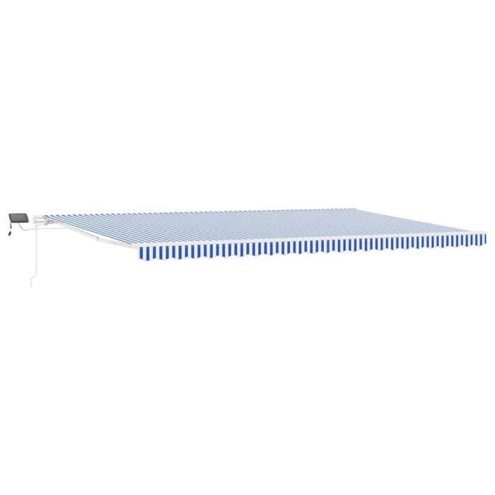 Novaro Behúzható napellenző Kék és Fehér 600 × 300 cm - Image 2
