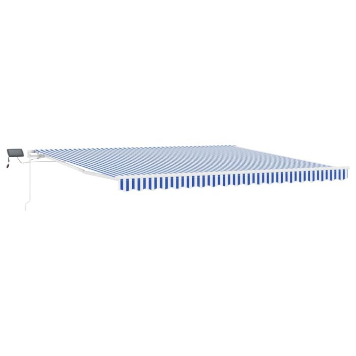 Novaro Behúzható napellenző Kék és Fehér 450 × 300 cm - Image 2