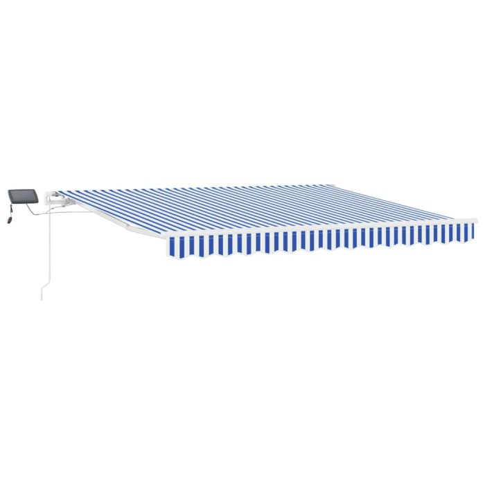Novaro Behúzható napellenző Kék és Fehér 350 x 250 cm - Image 2