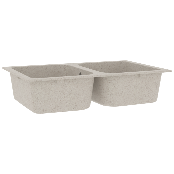 Novaro Konyhai mosogató Vízjáték és gyanta 76 x 48 x 30 cm Bézs - Image 4